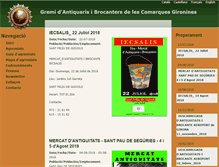 Tablet Screenshot of gremi-antiquaris-brocanters-girona.com